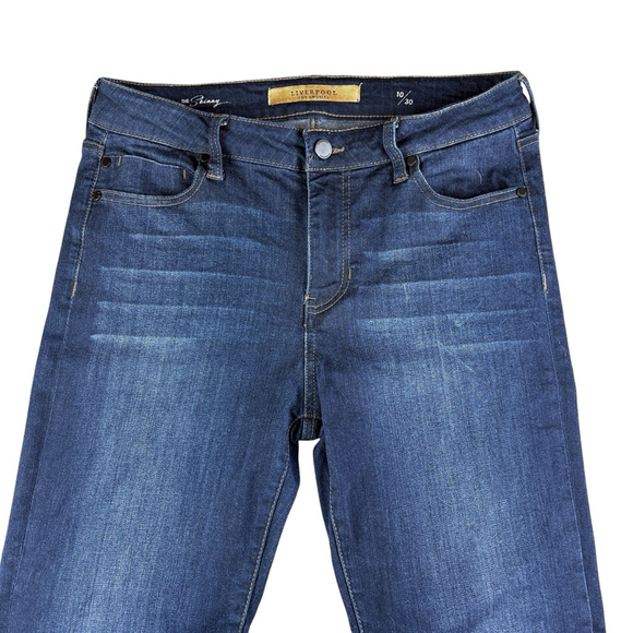 Liverpool The Skinny Jeans Doheny Dark Wash High Rise Stretch Denim Pants SZ 10 - Picture 2 of 9